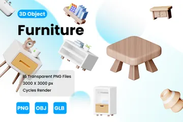 Furniture 3D Icon Pack