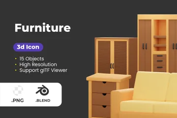 Furniture 3D Icon Pack