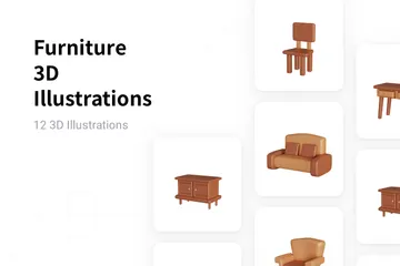 Furniture 3D Illustration Pack