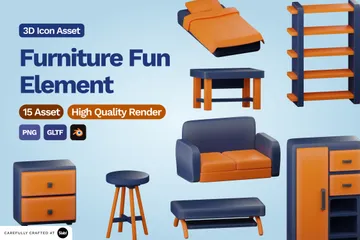Furniture Fun 3D Icon Pack