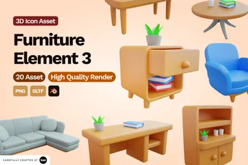 Furniture Vol3 3D Icon Pack