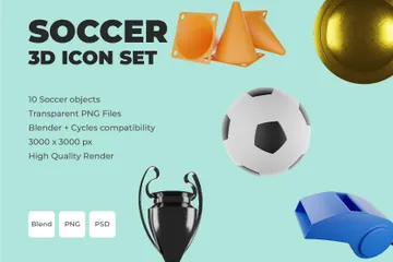 Fußball 3D Icon Pack