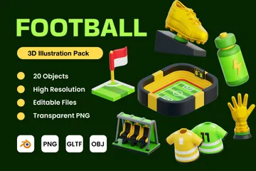 Fußball 3D Icon Pack