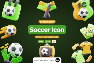 Fútbol Paquete de Icon 3D