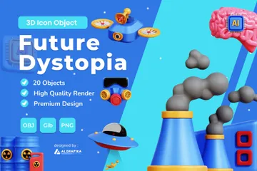 Future Dystopia 3D Icon Pack