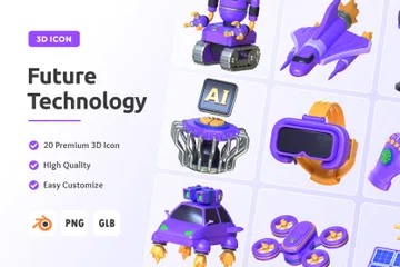 Future Technology 3D Icon Pack