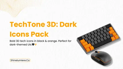 Futuristic Tech Essentials 3D Icon Pack