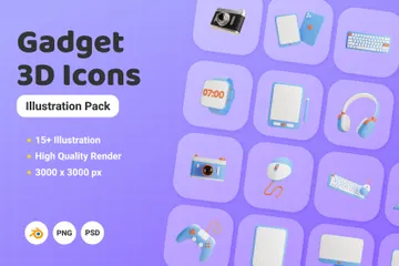 Gadget 3D Illustration Pack