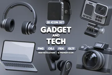 Gadget And Tech 3D Icon Pack