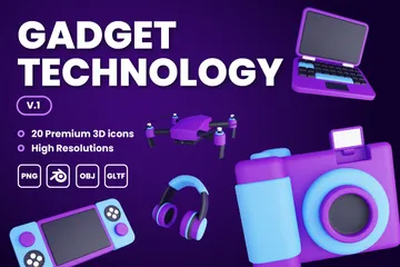 Gadget-Technologie Band 1 3D Icon Pack