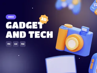 Gadgets und Technik 3D Icon Pack