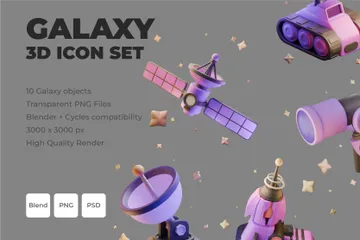 Galaxie Pack 3D Icon