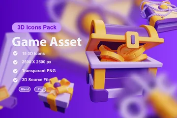 Game Asset 3D Icon Pack