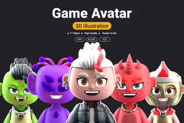 Game Avatar 3D Icon Pack
