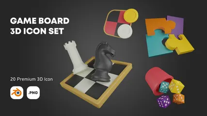 Game Board 3D Icon Pack