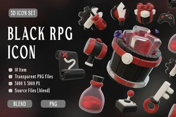 Game RPG 3D Icon Pack