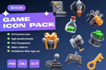 Games 3D Icon Pack