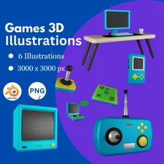 Games 3D Icon Pack