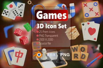 Games 3D Icon Pack