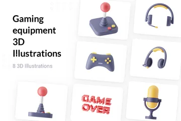Gaming Equipment 3D Illustration Pack