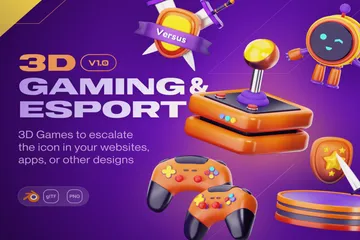 Gaming & Esport 3D Icon Pack