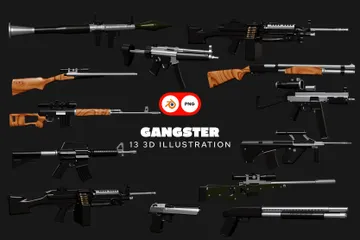 Gangster 3D Icon Pack