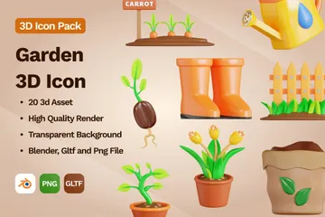 Garden 3D Icon Pack