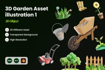 Garden 3D Icon Pack