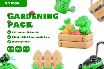 Gardening 3D Icon Pack