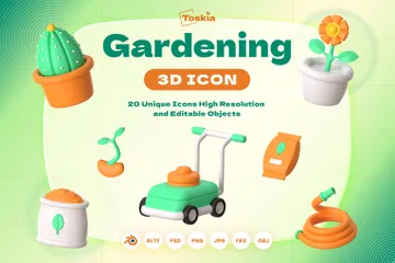 Gardening 3D Icon Pack