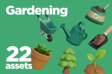 Gardening 3D Icon Pack