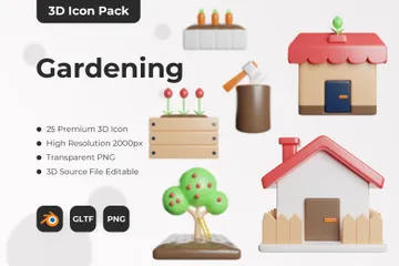 Garderning 3D Icon Pack