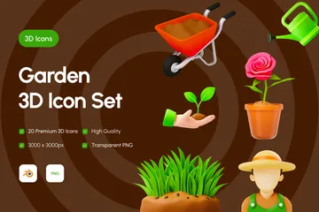 Garten 3D Icon Pack