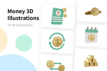 Geld 3D Illustration Pack