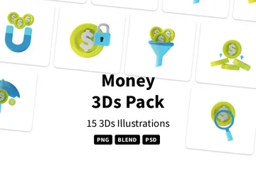 Geld 3D Icon Pack