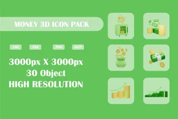 Geld 3D Icon Pack