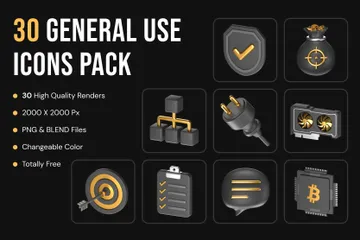 Free General 3D Icon Pack