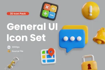 General UI 3D Icon Pack