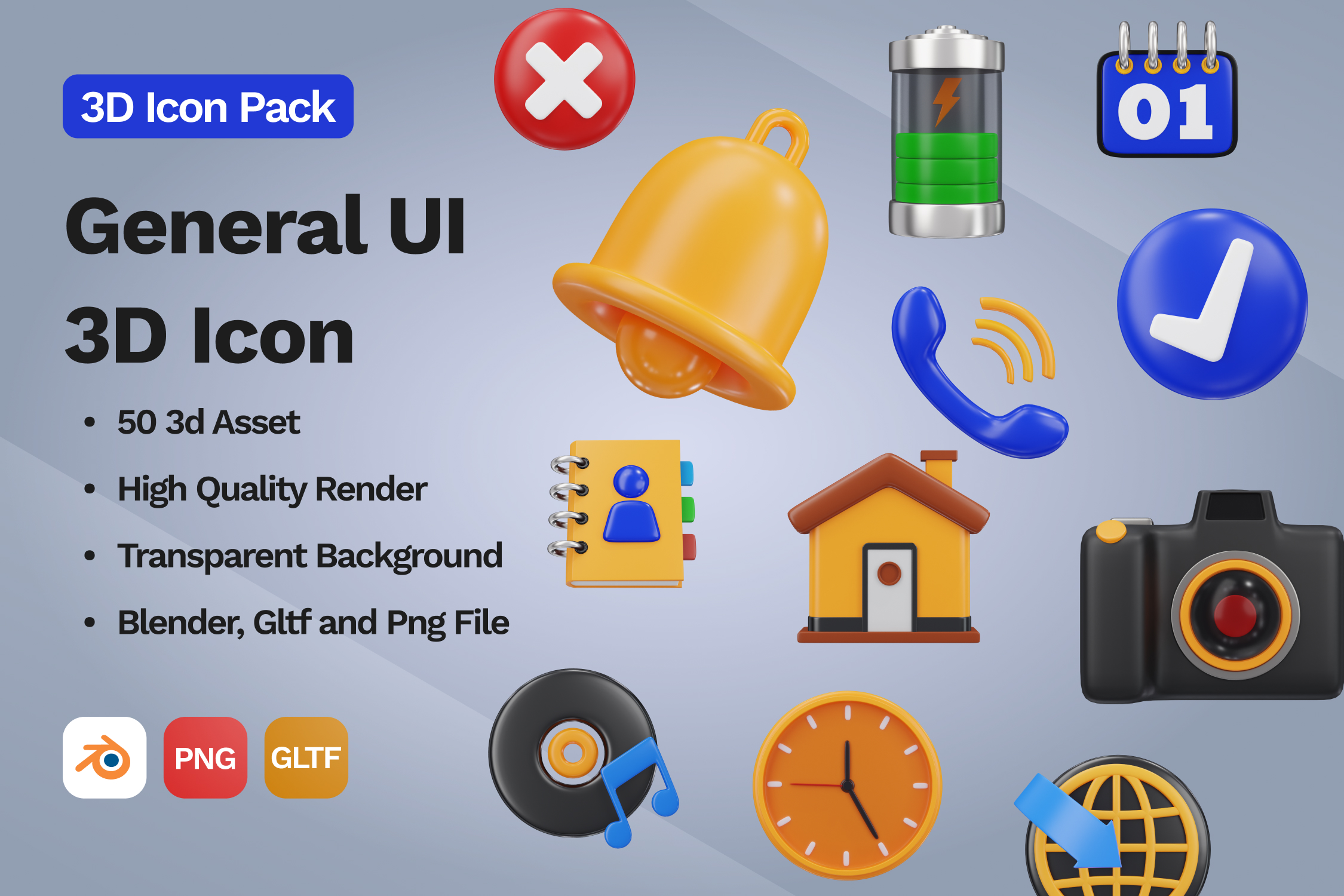 Premium General UI 3D Illustration pack from User Interface 3D ...