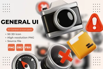 Interface utilisateur générale 3D Icon Pack