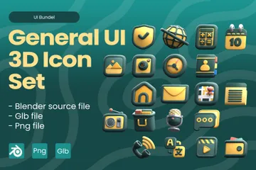 General UI 3D Icon Pack