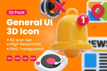 General UI 3D Icon Pack