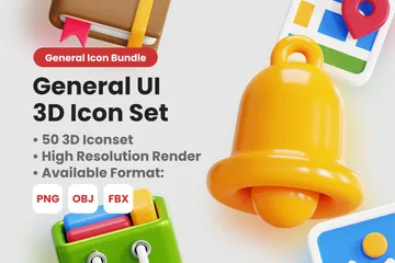 General UI 3D Icon Pack