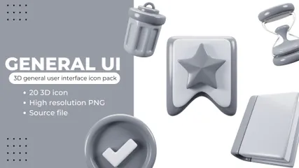 General UI 3D Icon Pack