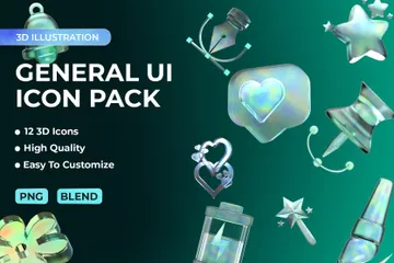General Ui 3D Icon Pack