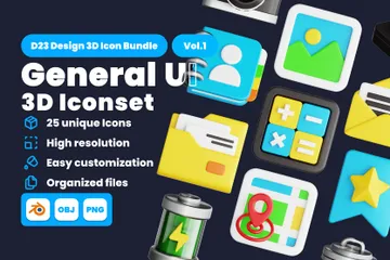 General UI Vol.1 3D Icon Pack