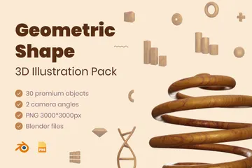 Geometric Shape 3D Illustration Pack