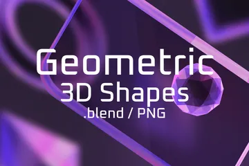 GEOMETRIC SHAPE 3D Icon Pack