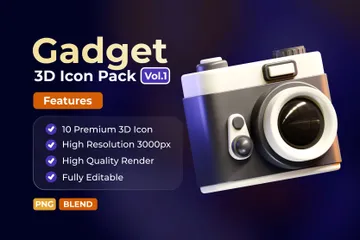 Gerät 3D Icon Pack
