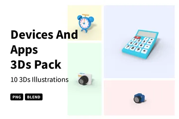 Geräte und Apps 3D Icon Pack